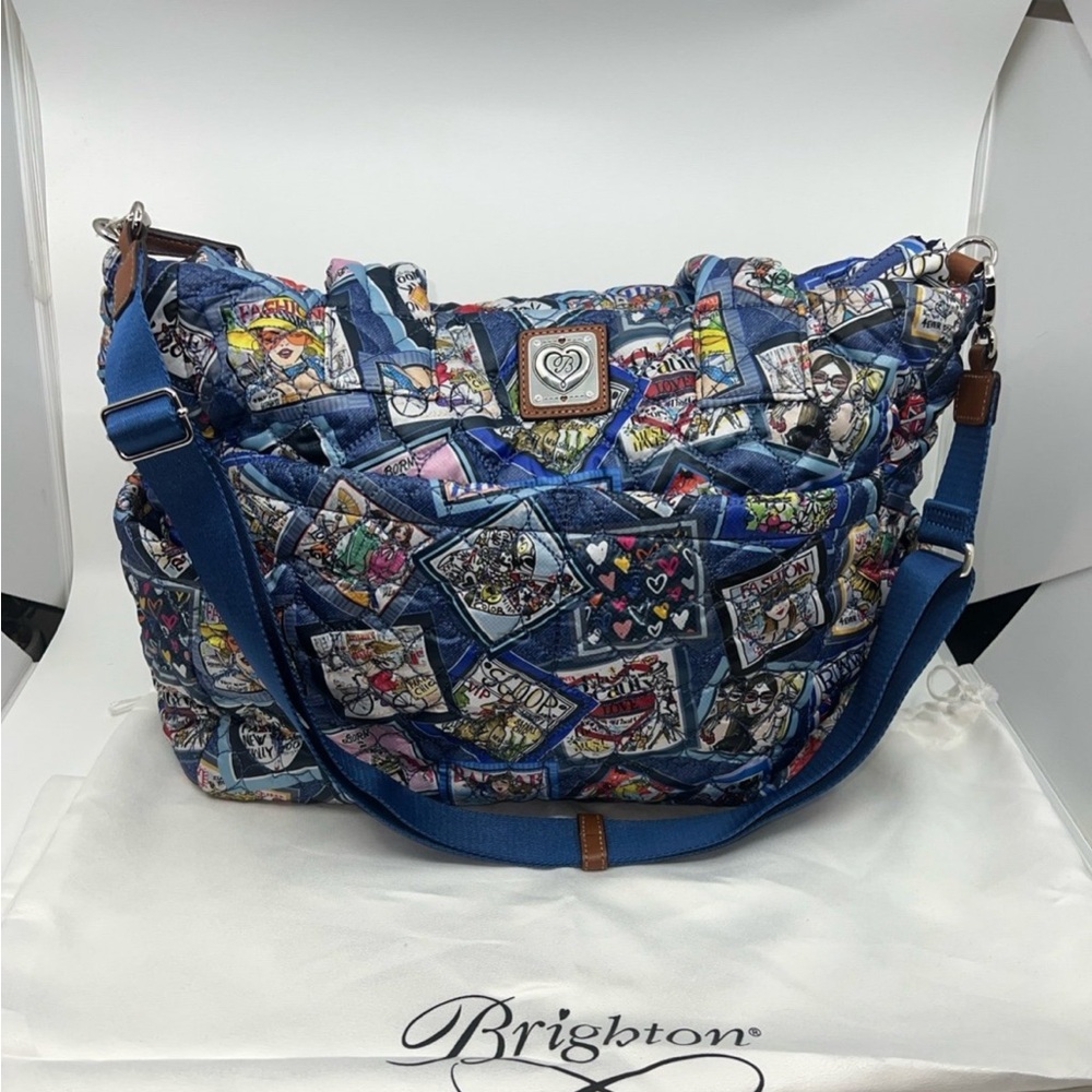 Brighton Heart To Heart Kameron Utility Tote Passport With  Luggage Sleeve